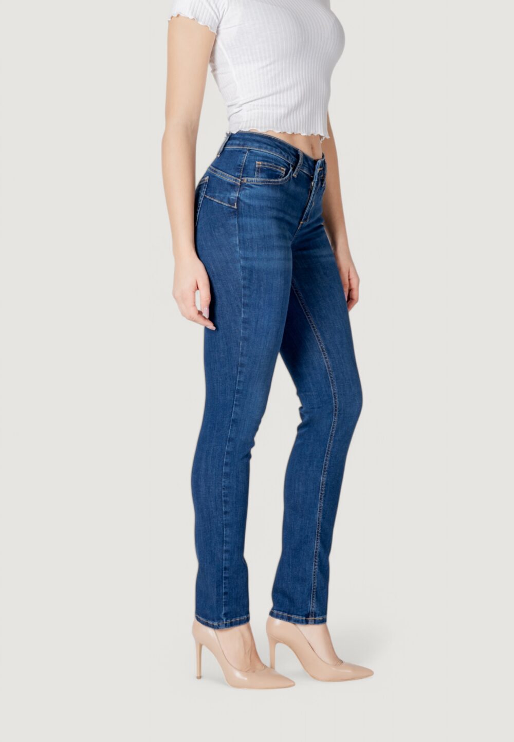 Jeans mom Liu-Jo UP MAGNETIC REG.W. Denim - Foto 3