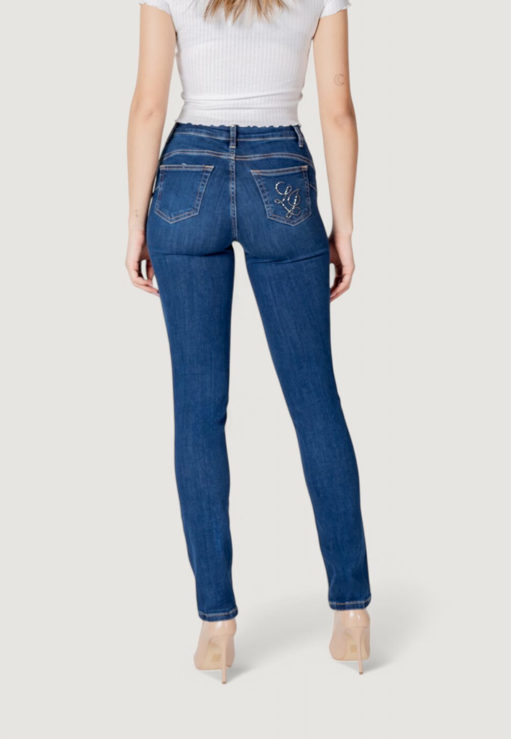 Jeans mom Liu-Jo UP MAGNETIC REG.W. Denim - Foto 4