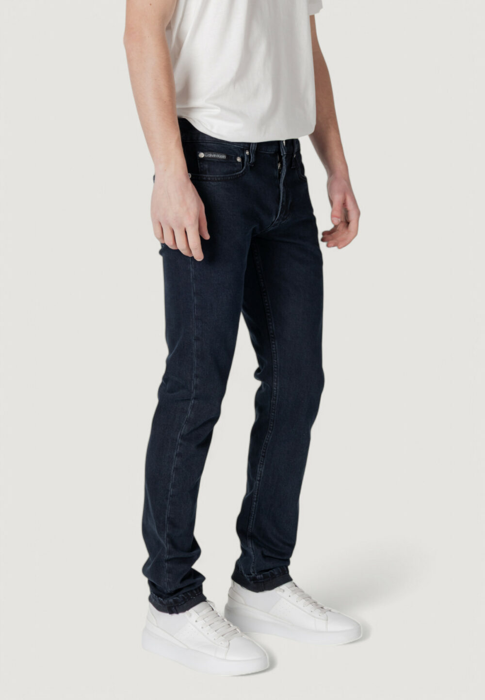 Jeans slim Calvin Klein Jeans  Blue Denim Scuro - Foto 3