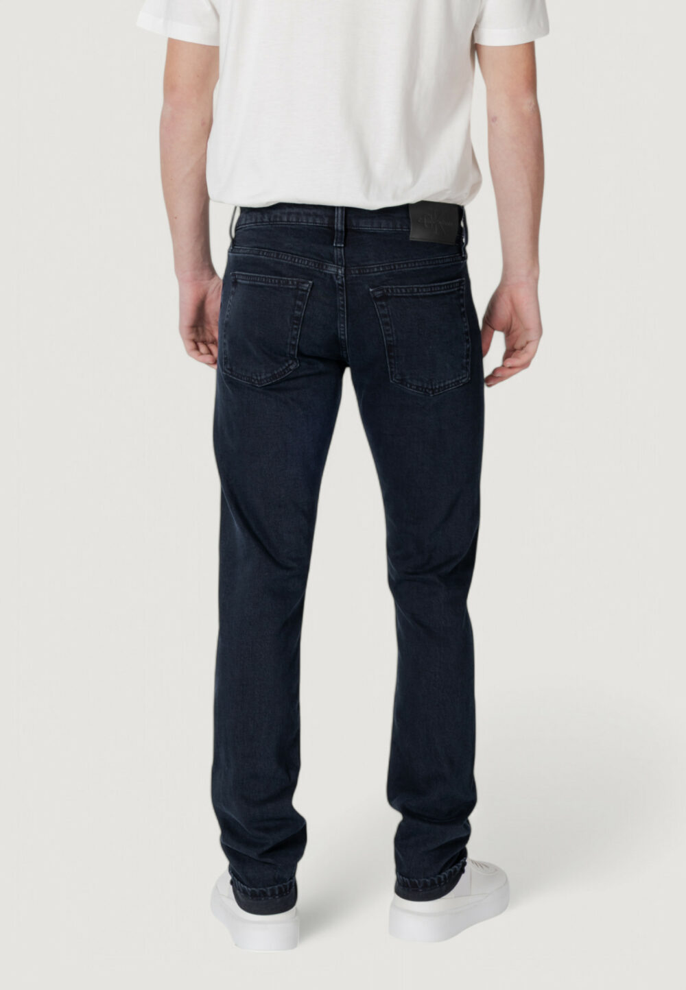 Jeans slim Calvin Klein Jeans  Blue Denim Scuro - Foto 4