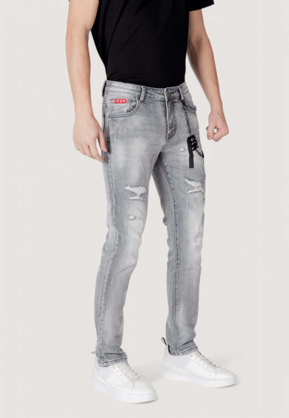 Jeans slim Icon  Grigio - Foto 3