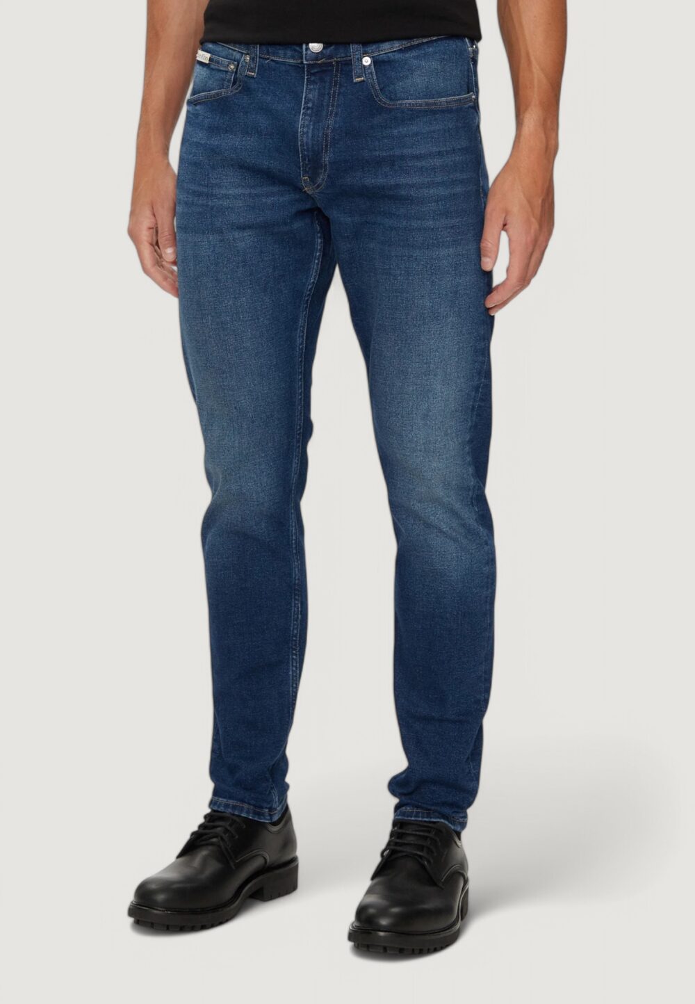 Jeans Tapered Calvin Klein Jeans SLIM TAPER Blue Denim Scuro - Foto 1