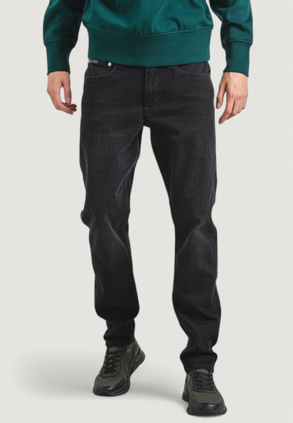 Jeans Tapered Calvin Klein Jeans SLIM TAPER Nero - Foto 1