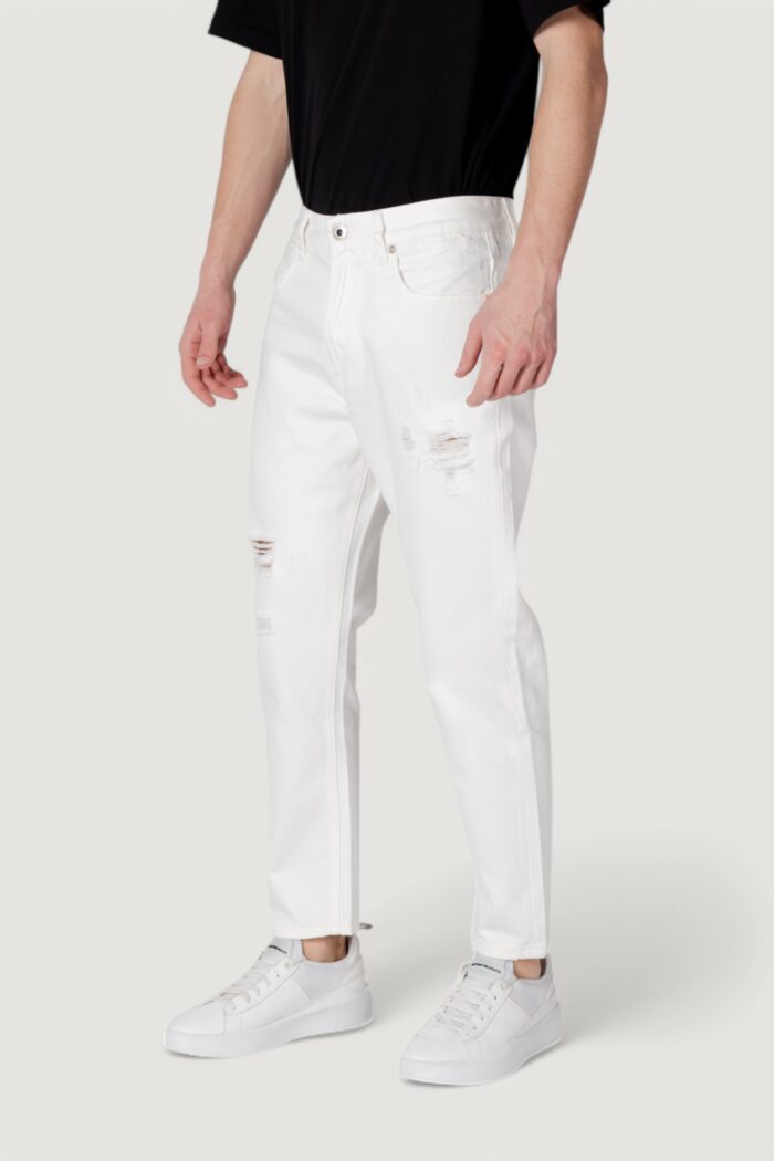 Jeans Tapered Gianni Lupo  Bianco