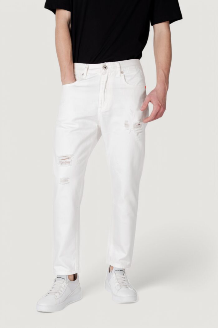 Jeans Tapered Gianni Lupo  Bianco