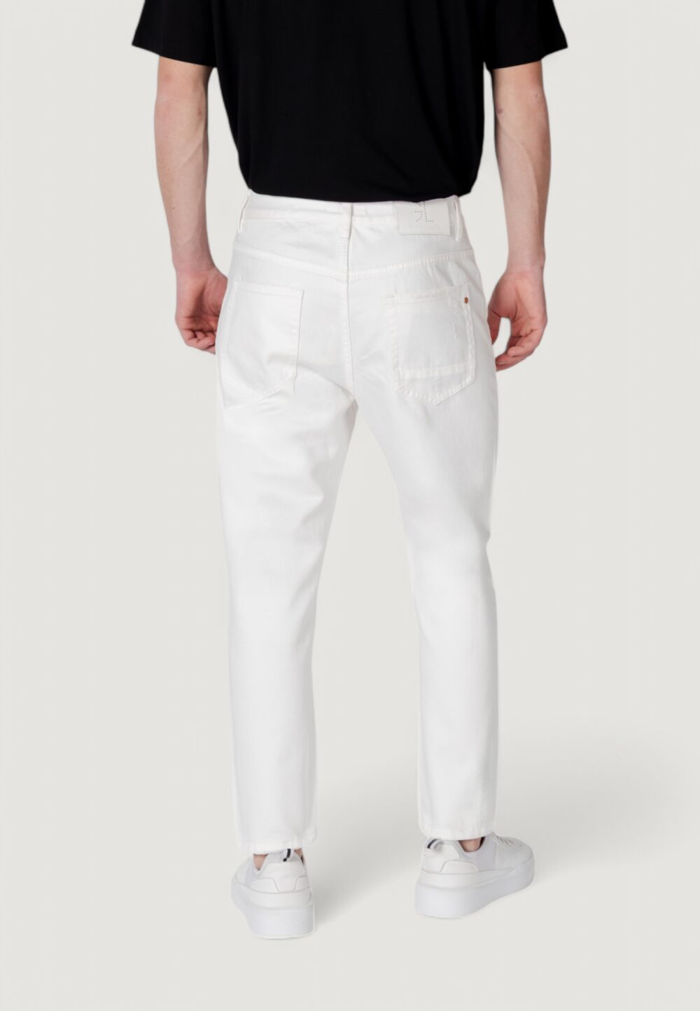 Jeans Tapered Gianni Lupo  Bianco - Foto 4