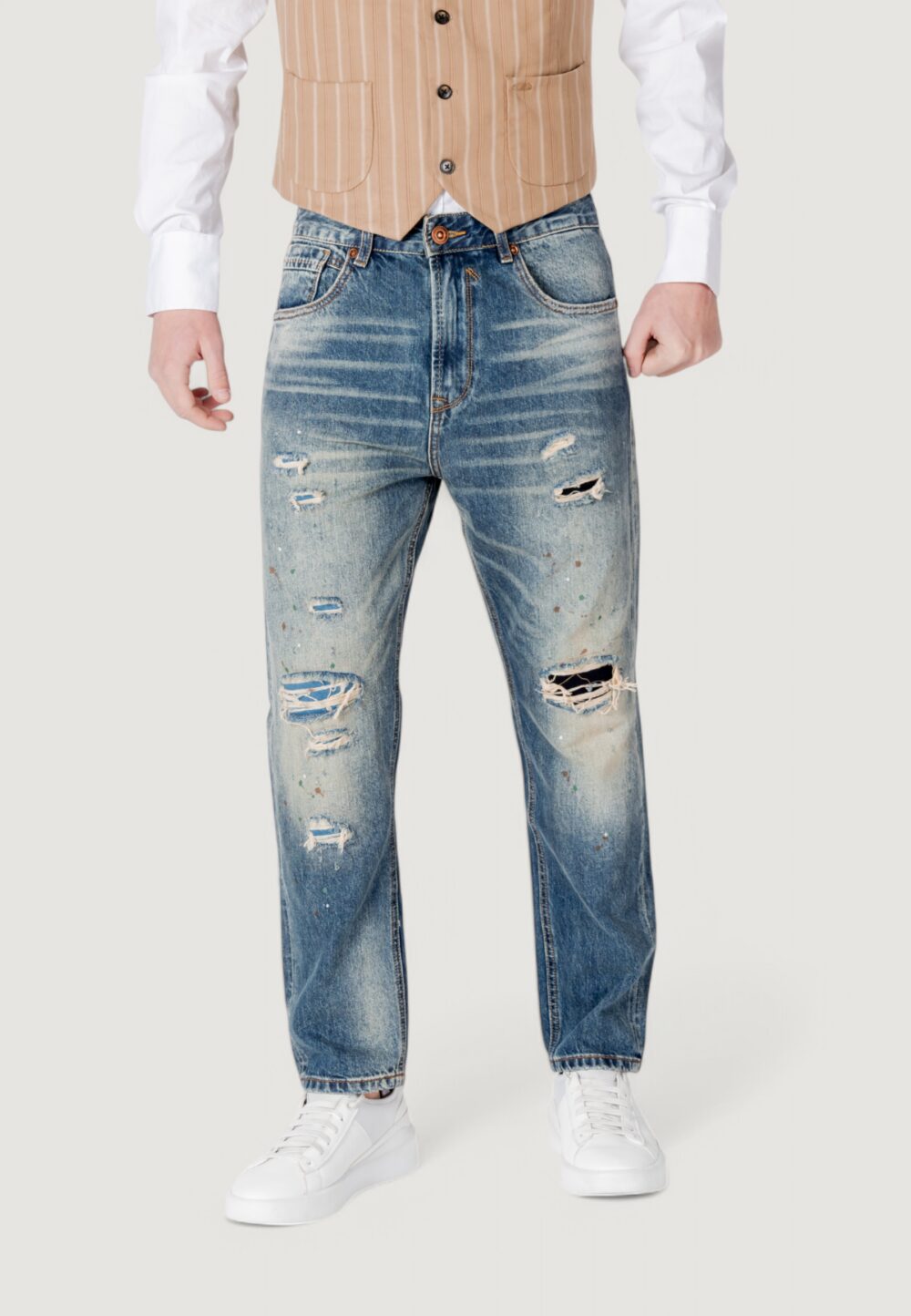 Jeans Tapered Gianni Lupo  Denim - Foto 1