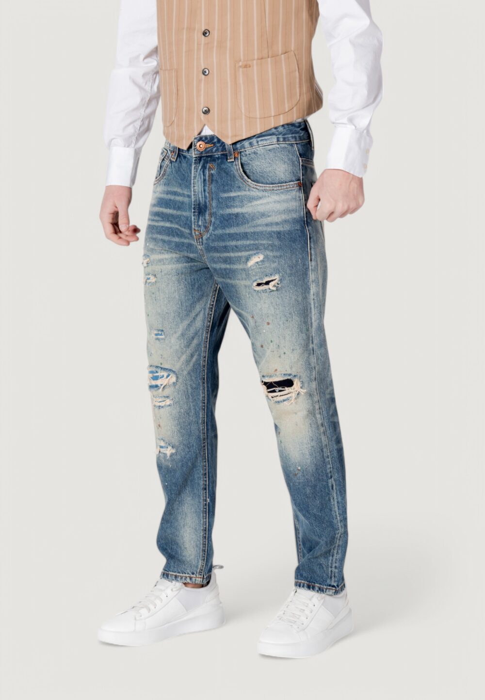 Jeans Tapered Gianni Lupo  Denim - Foto 2