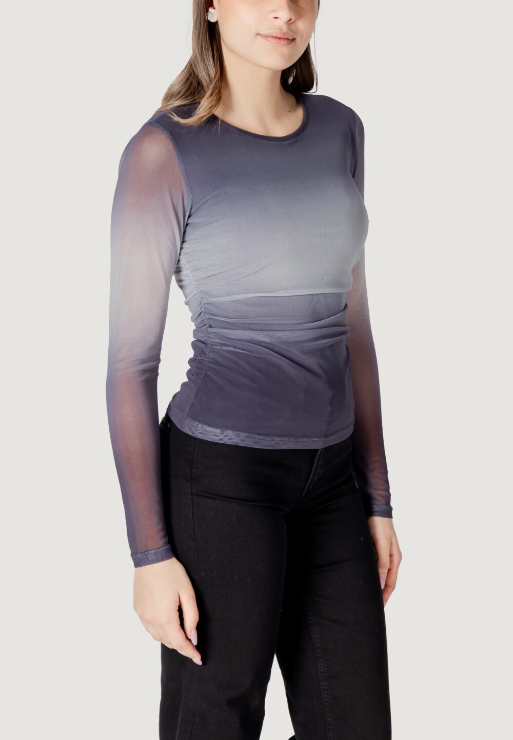 Maglia ICHI IHPENLOPA LS Grigio - Foto 3