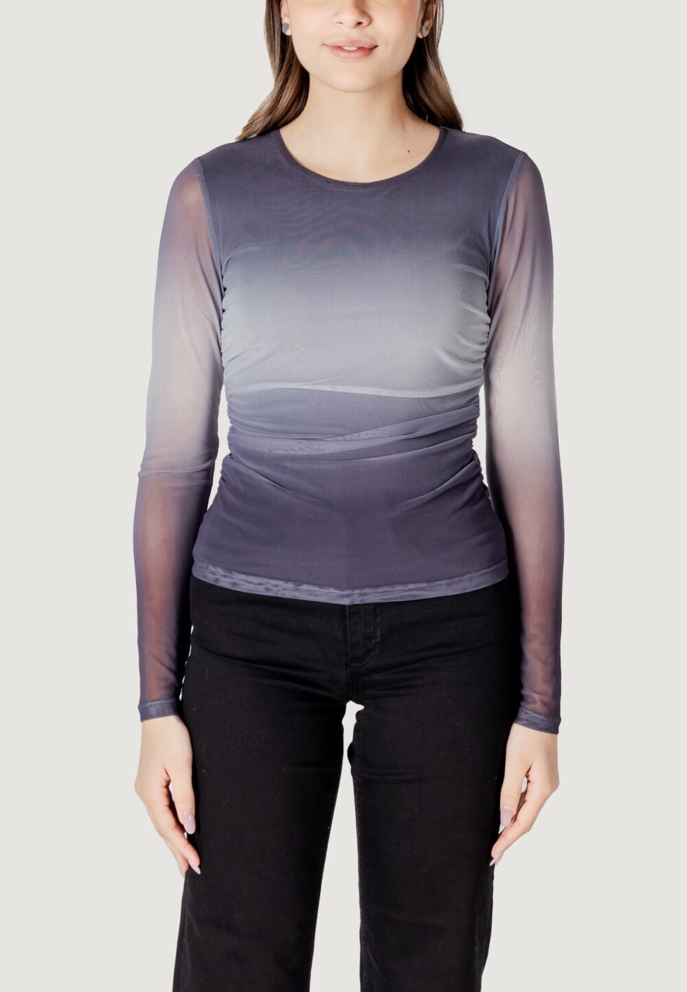 Maglia ICHI IHPENLOPA LS Grigio - Foto 5