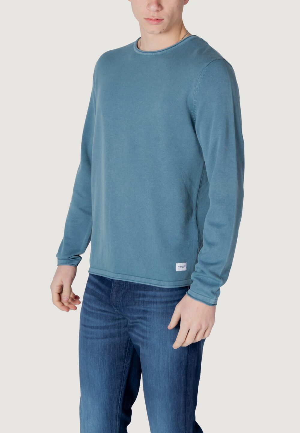 Maglia Jack Jones Jjeleo Knit Crew Neck Noos Indigo - Foto 2