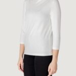 Maglia Street One turtle neck shirt w.buttons Bianco - Foto 2