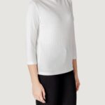 Maglia Street One turtle neck shirt w.buttons Bianco - Foto 3