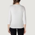 Maglia Street One turtle neck shirt w.buttons Bianco - Foto 4