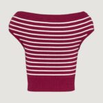 Maglia Tommy Hilfiger Jeans TJW OFF SHOULDER Rosso - Foto 5