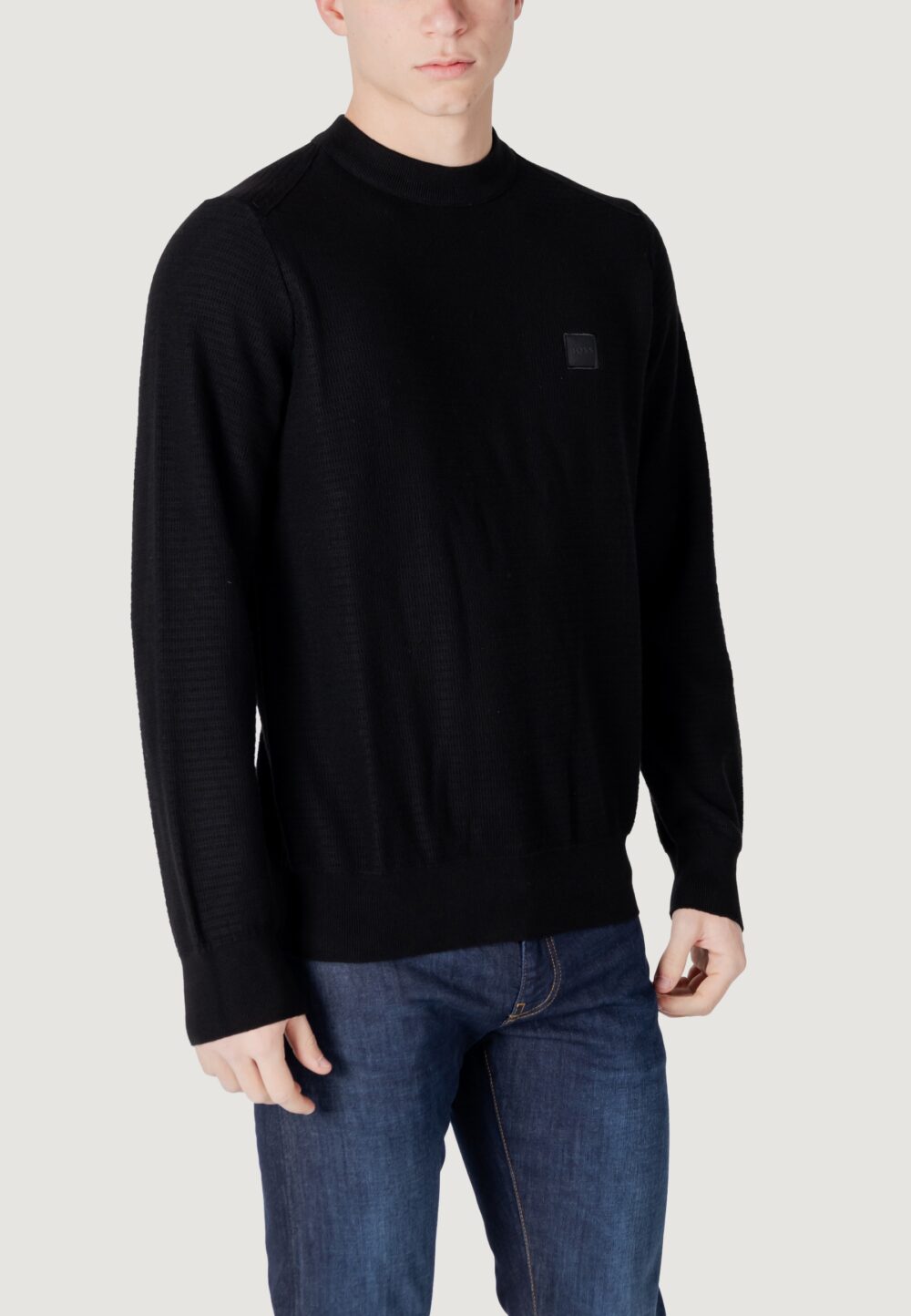 Maglione Boss Anion_S 10265864 01 Nero - Foto 2