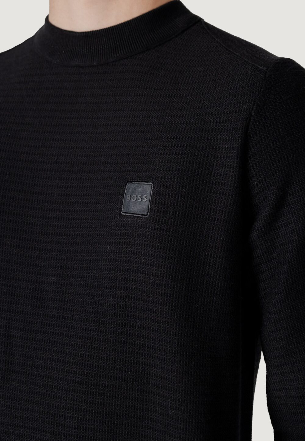 Maglione Boss Anion_S 10265864 01 Nero - Foto 5