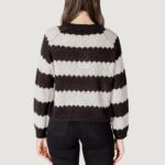 Maglione Jacqueline de Yong JDYSUN MINNA L/S Black-White - Foto 4