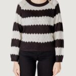 Maglione Jacqueline de Yong JDYSUN MINNA L/S Black-White - Foto 5