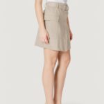 Minigonna Vila Clothes Vitilo Hw Belt Beige chiaro - Foto 3