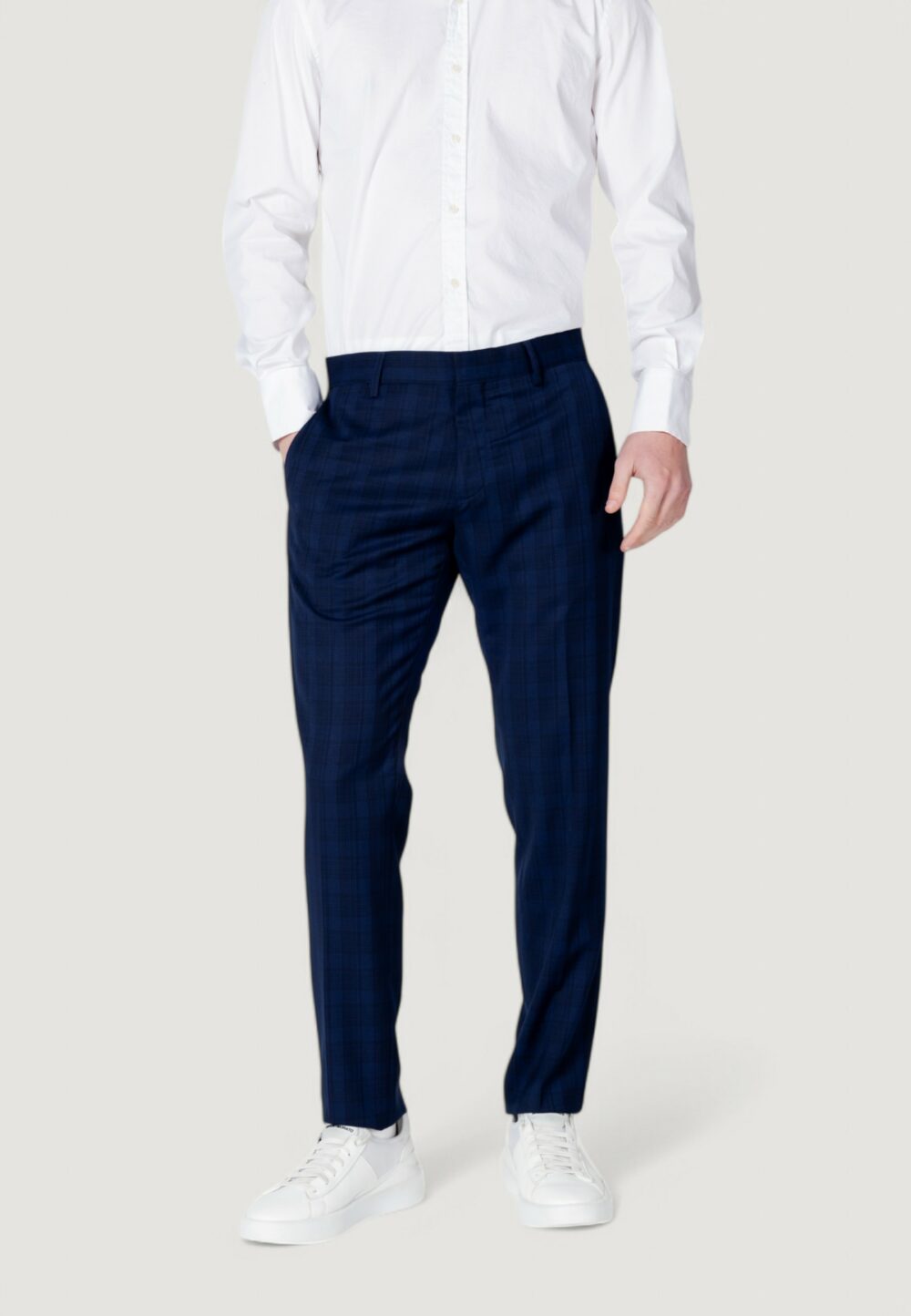 Pantaloni da completo Antony Morato BONNIE SLIM FIT GALLES PATTERN Blu marine - Foto 1