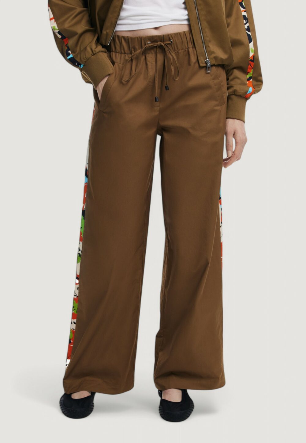 Pantaloni a palazzo Desigual PANT_PAISLEY_LACROIX Beige scuro - Foto 1