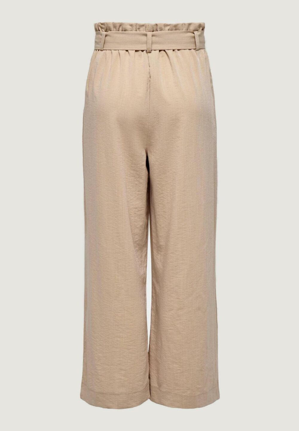 Pantaloni a palazzo Only Onlmarsa Solid Paperbag Wvn Noos Beige - Foto 2