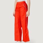 Pantaloni a palazzo Only Onlzora Mw Pull-Up Piping Pant Pnt Rosso - Foto 3