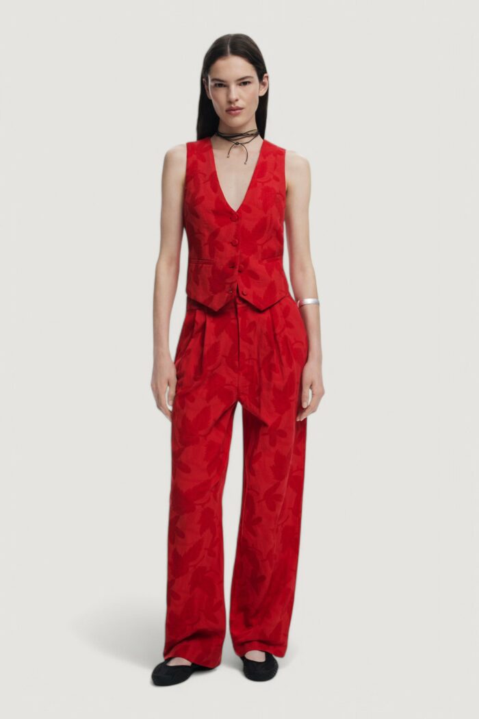 Pantaloni da completo Desigual PANT_SUITROJO Rosso