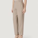 Pantaloni regular Street One Tapered Leg Punto di Roma Beige - Foto 2