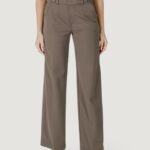 Pantaloni regular Street One Straight Leg L32 HW belt butto Terra - Fango - Foto 1