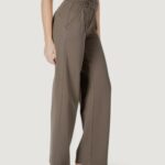 Pantaloni regular Street One Straight Leg L32 HW belt butto Terra - Fango - Foto 3