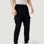 Pantaloni sportivi Antony Morato REGULAR FIT WITH LOGOED RUBBER FLAG Nero - Foto 3