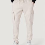 Pantaloni sportivi Antony Morato REGULAR FIT WITH LOGOED RUBBER FLAG Panna - Foto 1