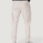 Pantaloni sportivi Antony Morato REGULAR FIT WITH LOGOED RUBBER FLAG Panna - Foto 4