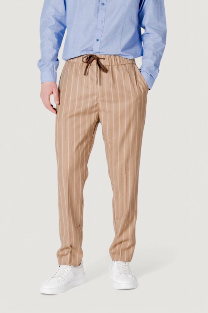 Pantaloni tapered Gianni Lupo  Beige