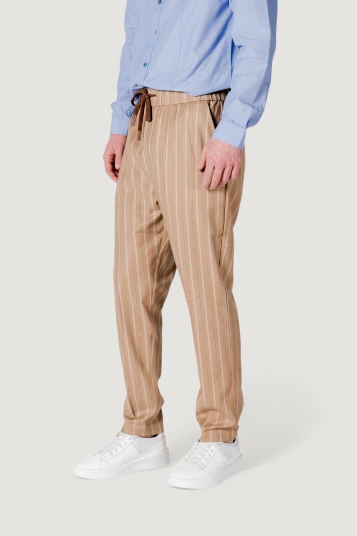 Pantaloni tapered Gianni Lupo  Beige