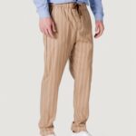 Pantaloni tapered Gianni Lupo  Beige - Foto 3