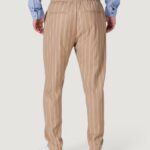 Pantaloni tapered Gianni Lupo  Beige - Foto 4