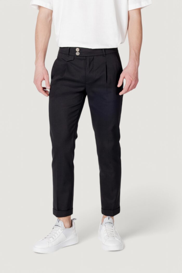 Pantaloni tapered Gianni Lupo  Nero