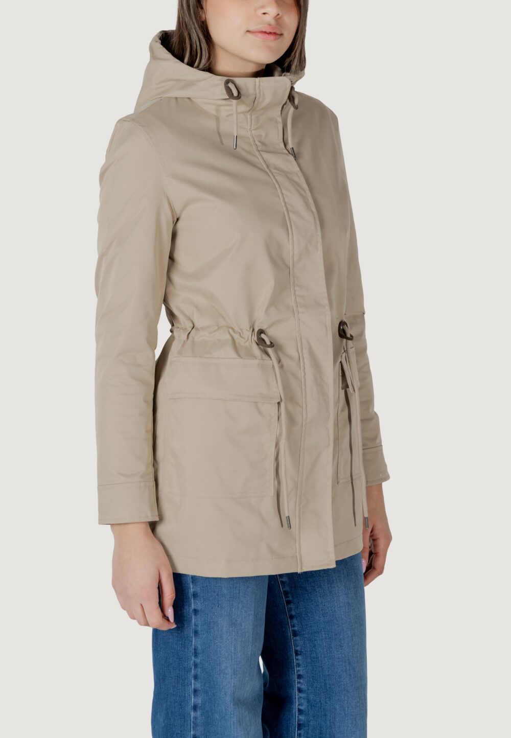 Parka Only ONLLOUISE PARKA CC LIFE OTW Beige - Foto 3