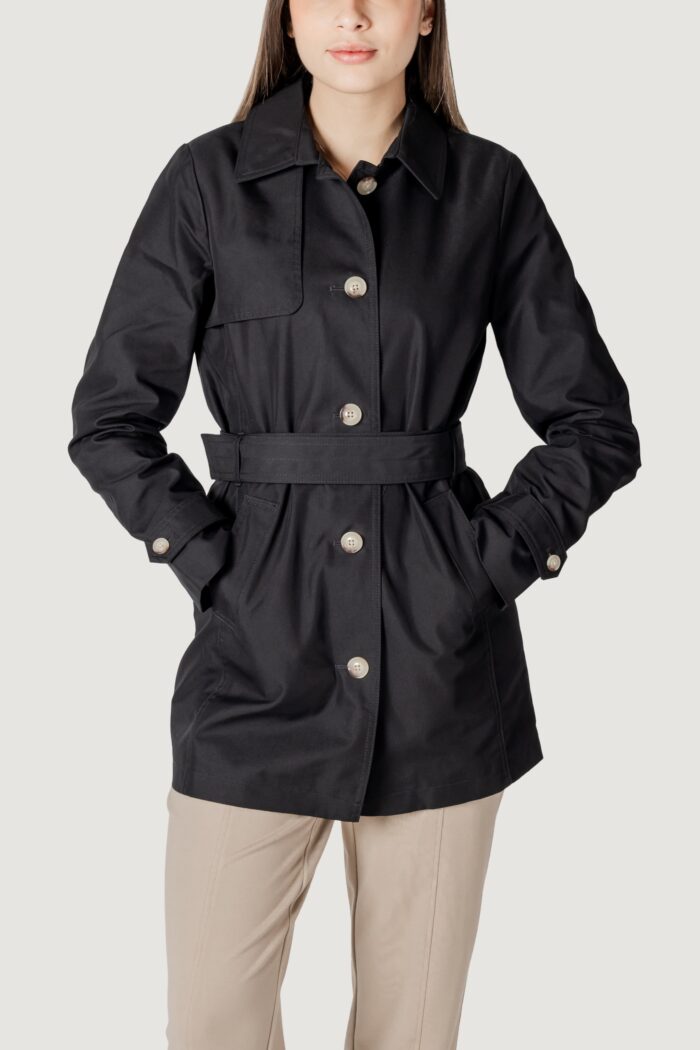 Parka Street One Mid Lenght Trenchcoat Nero