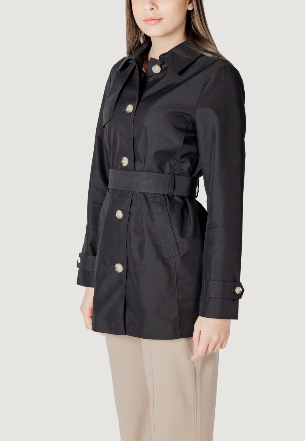 Parka Street One Mid Lenght Trenchcoat Nero - Foto 2