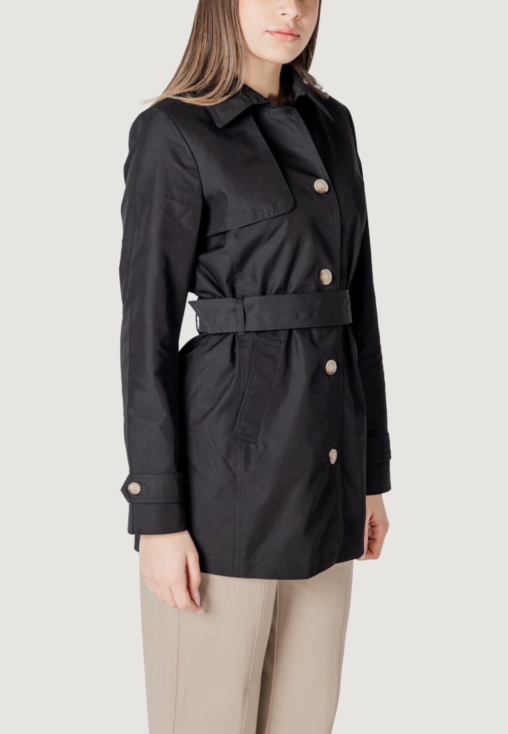 Parka Street One Mid Lenght Trenchcoat Nero - Foto 3