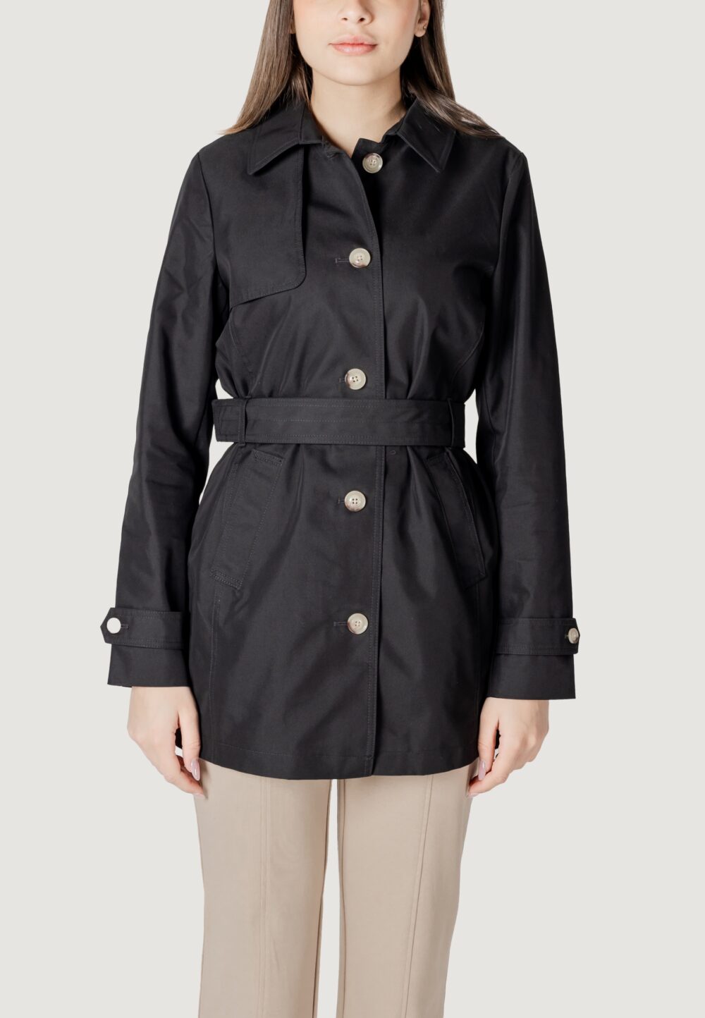 Parka Street One Mid Lenght Trenchcoat Nero - Foto 5