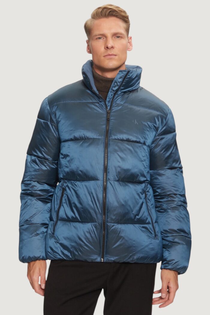 Piumino Calvin Klein TWO TONE PUFFER JACK Blu – Nero