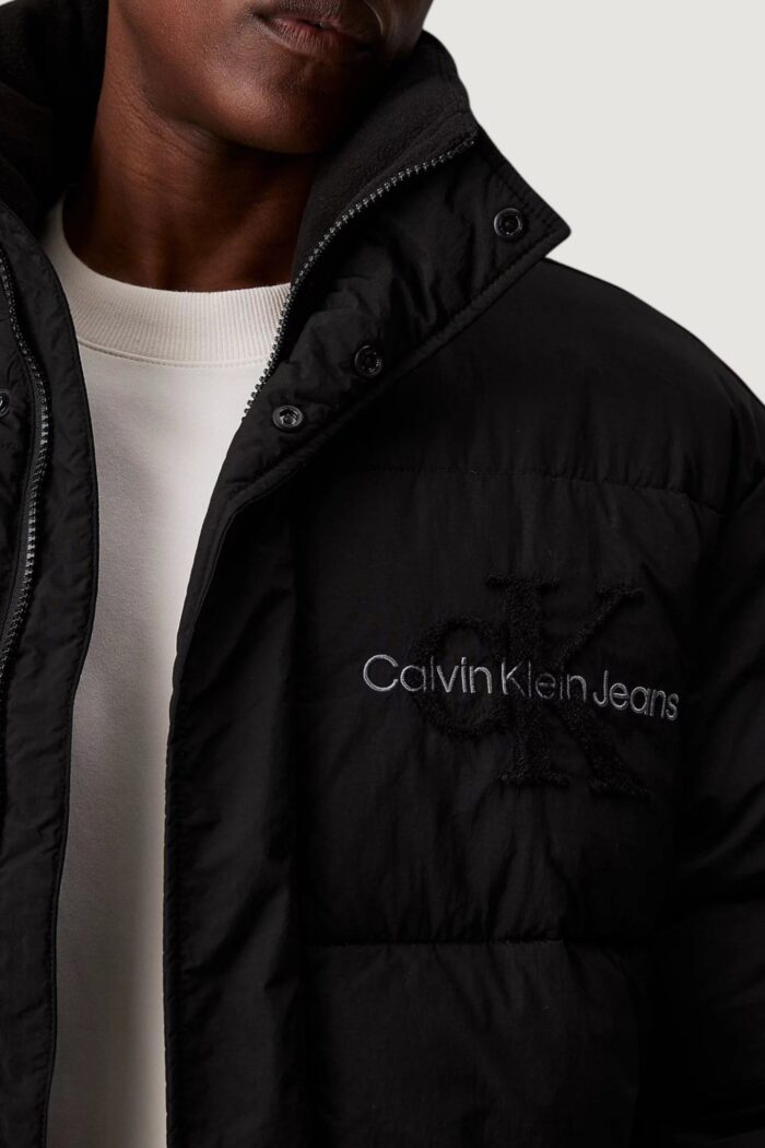 Piumino Calvin Klein CHENILLE PUFFER Nero