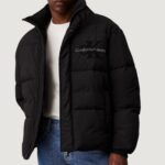 Piumino Calvin Klein Jeans CHENILLE PUFFER Nero - Foto 1