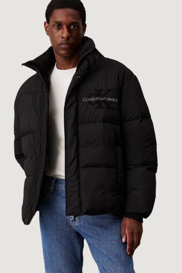 Piumino Calvin Klein CHENILLE PUFFER Nero