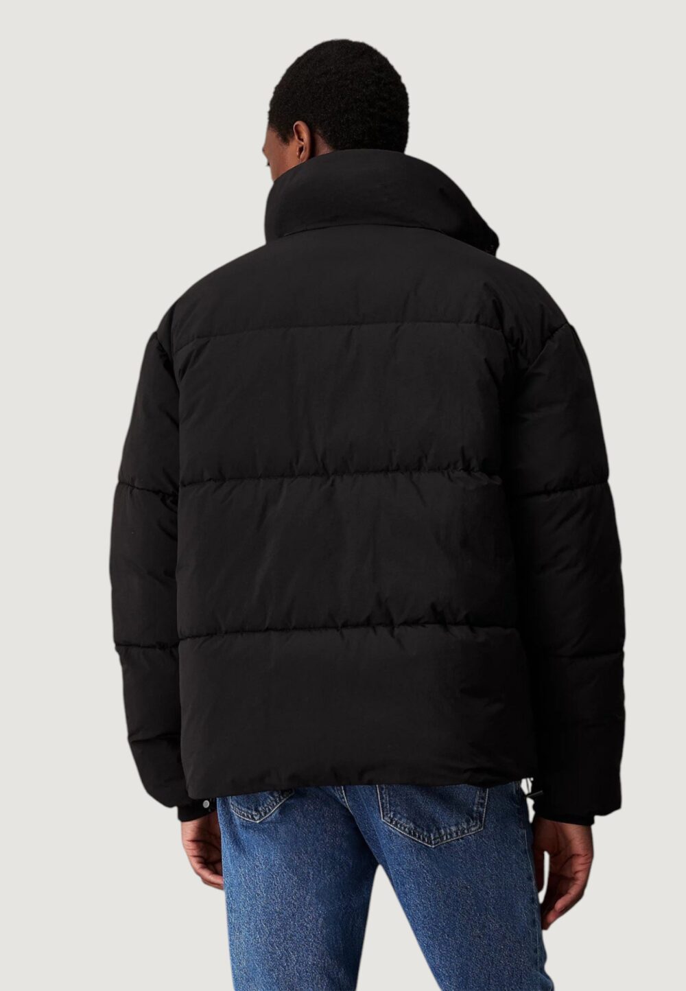 Piumino Calvin Klein Jeans CHENILLE PUFFER Nero - Foto 4